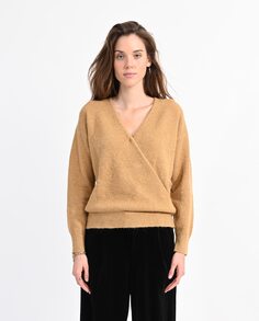 Женский свитер-перекресток с длинными рукавами Molly Bracken, бежевый