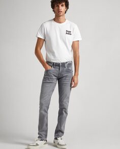 Серые мужские джинсы Regular Track Pepe Jeans, серый