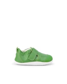 Детские кожаные кроссовки с застежкой-липучкой Bobux, зеленый
