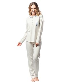 Женская цветная пижама в горошек Egatex, белый