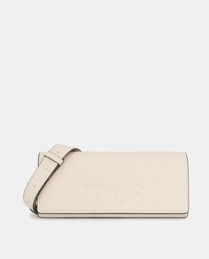 Белая сумка через плечо La Rue Baguette с логотипом Tous, кремовый