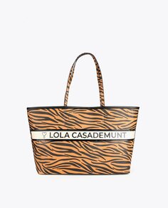 Женская сумка через плечо с животным принтом и застежкой-молнией Lola Casademunt, коричневый