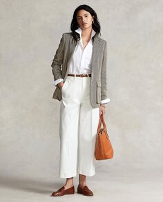 Женские широкие брюки-чиносы Polo Ralph Lauren, белый