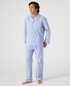 Мужская пижама из ткани, длинные брюки Kiff-Kiff, синий
