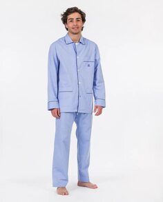 Мужская длинная пижама из ткани голубого цвета Kiff-Kiff, светло-синий