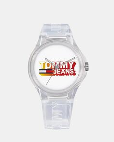 Berlin 1720027 прозрачные силиконовые мужские часы Tommy Jeans, белый