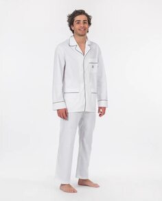 Мужская длинная пижама из белой ткани Kiff-Kiff, белый