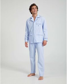 Мужская длинная пижама из ткани голубого цвета Kiff-Kiff, светло-синий