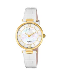 C4670/1 Lady Elegance женские кожаные часы белого цвета Candino, белый