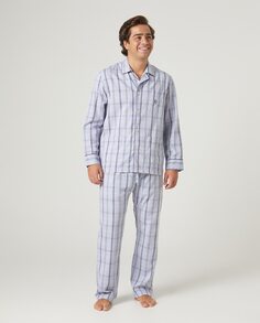 Мужская пижама из ткани, длинные брюки Kiff-Kiff, синий