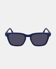 Квадратные мужские солнцезащитные очки темно-синего цвета Lacoste, темно-синий