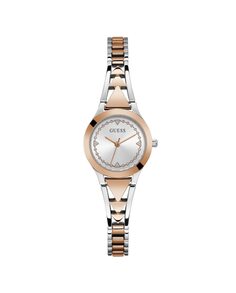 Женские часы Tessa GW0609L3 со стальным и серебряным ремешком Guess, золотой