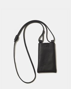 Черная кожаная сумка для мобильного телефона с магнитной застежкой Zubi, черный