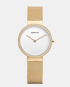 Classic 14531-330 Автоматические женские часы из золотой стали Bering, золотой
