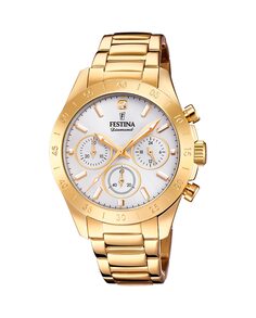 Женские часы F20400/1 Boyfriend Collection из золотистой стали Festina, золотой
