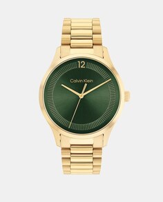 CK Iconic 25200229 мужские часы из золотой стали Calvin Klein, золотой