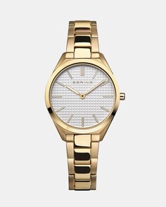 Женские часы Ultra Slim 17231-734 из золотой стали Bering, золотой