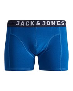 Мужские трикотажные боксеры синего цвета Jack &amp; Jones, темно-синий
