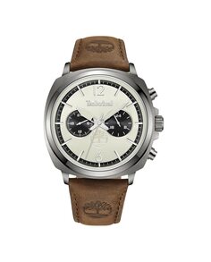 Мужские часы Williston TDWGF0028203 из стали с коричневым ремешком Timberland, коричневый