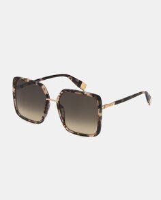 Квадратные женские солнцезащитные очки из коричневого ацетата Furla, коричневый