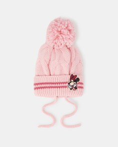Вязаная шапка Minnie с косами El Corte Inglés, розовый