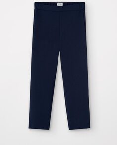Однотонные женские прямые брюки с боковыми карманами Loreak Mendian, темно-синий