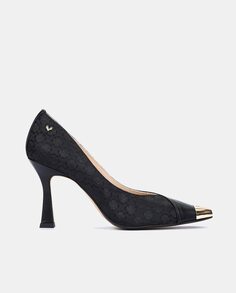 Женские кожаные туфли с металлическим носком и каблуком-воронкой Martinelli, черный