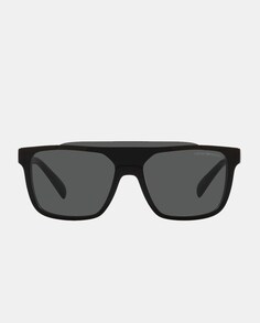 Черные квадратные мужские солнцезащитные очки из ацетата Emporio Armani, черный