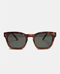 Мужские квадратные солнцезащитные очки из ацетата гаваны с поляризованными линзами No Idols, коричневый