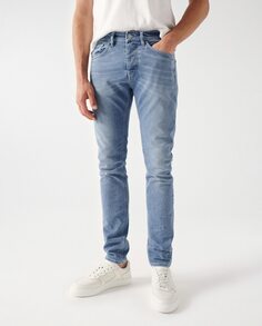 Мужские джинсы скинни средней стирки Salsa Jeans, синий