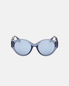 Синие овальные женские солнцезащитные очки MAX&amp;Co., синий