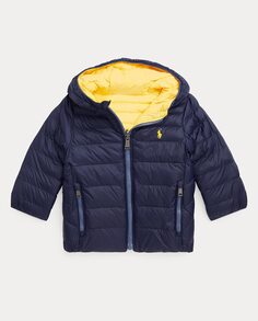 Двусторонняя стеганая куртка для мальчика Polo Ralph Lauren, темно-синий