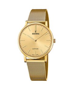 F20022/2 Мужские часы из золотой стали швейцарского производства Festina, золотой