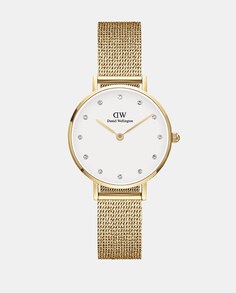 Petite-Lumine Pressed DW00100604 Женские часы из золотой стали с сеткой Daniel Wellington, золотой