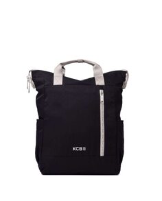 Средний черный женский рюкзак на молнии Kcb, черный