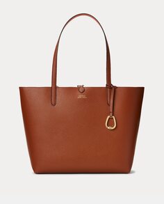 Двусторонняя сумка-тоут коричнево-оранжевого цвета Lauren Ralph Lauren, коричневый