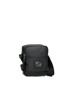Маленькая мужская сумка через плечо черного цвета на молнии Pepe Jeans, черный
