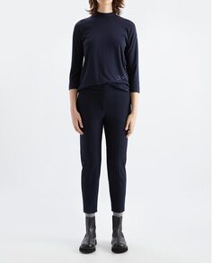 Однотонные женские узкие брюки с боковыми карманами Loreak Mendian, темно-синий