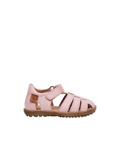 Детские кожаные сандалии с застежкой-липучкой Naturino, розовый