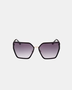 Черные женские солнцезащитные очки с геометрическим рисунком Guess, черный