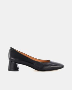 Женские кожаные туфли с квадратным носком - Comfort Line Latouche, черный
