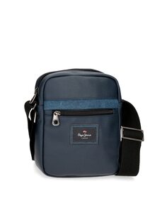 Мужская сумка через плечо Court темно-синего цвета среднего размера Pepe Jeans, синий