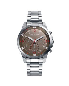Многофункциональные мужские часы Shibuya из стали с серебряным ремешком Mark Maddox, серебро