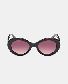 Черные круглые женские солнцезащитные очки Guess, черный