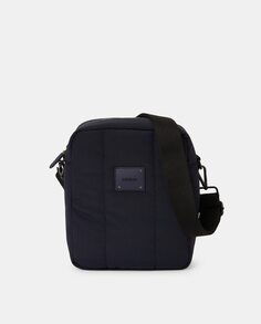 Вертикальная сумка через плечо с мягкой подкладкой темно-синего цвета на молнии Jo &amp; Mr. Joe, темно-синий