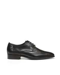 Мужские туфли на шнуровке черного цвета из кожи Fluchos, черный
