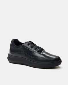 Мужские туфли норвежского типа на шнуровке из кожи и синтетики на резиновой подошве Stonefly, черный