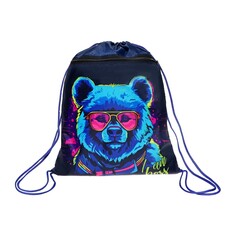 Мешок для обуви с карманом 420 х 340 мм, calligrata мсо-7с, (мягкий полиэстер, плотность 210d),