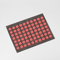 Ипликатор-коврик, 70 модулей, 32 × 26 см, цвет темно-серый/розовый Onlitop