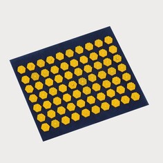 Ипликатор-коврик, 70 модулей, 32 × 26 см, цвет темно-серый/желтый Onlitop